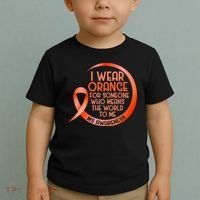 I Wear Orange For Someone Ms Multiple Sclerosis Awareness Toddler T-Shirt thumb 2