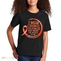 I Wear Orange For Someone Ms Multiple Sclerosis Awareness Kids T-Shirt thumb 2