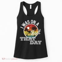 I Was On A Boat That Day Country Music Lyrics Women's Tank Top thumb 0