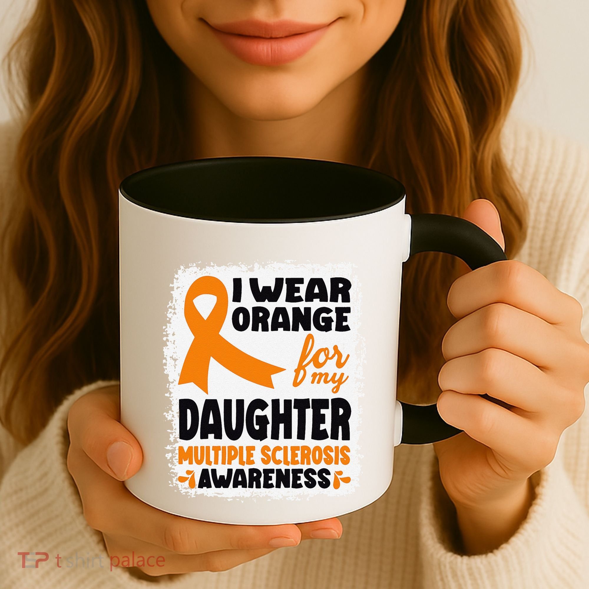 I Wear Orange For My Daughter Multiple Sclerosis Awareness Coffee Mug