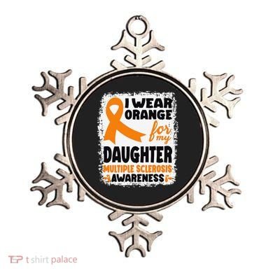I Wear Orange For My Daughter Multiple Sclerosis Awareness Ornament