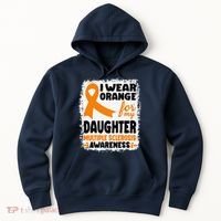 I Wear Orange For My Daughter Multiple Sclerosis Awareness Hoodie thumb 0