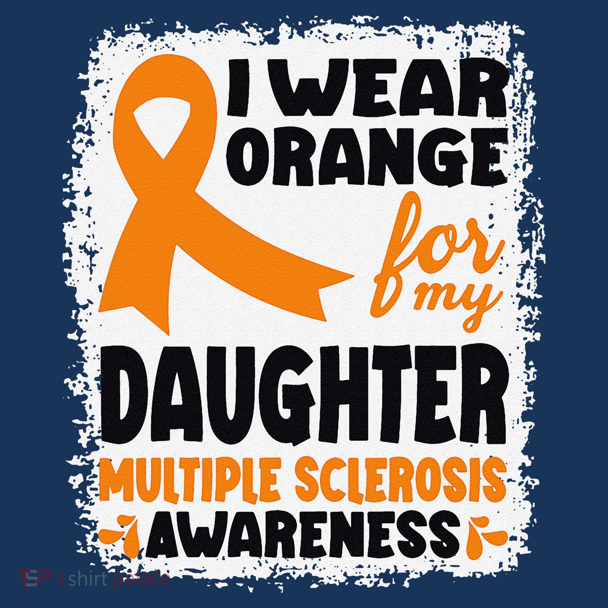 I Wear Orange For My Daughter Multiple Sclerosis Awareness Women's Tank Top