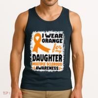 I Wear Orange For My Daughter Multiple Sclerosis Awareness Tank Top thumb 3