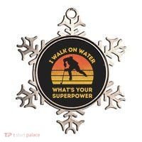 I Walk On Water Whats Your Superpower Ice Hockey Christmas Meaningful Gift Ornament thumb 0