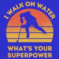 I Walk On Water Whats Your Superpower Ice Hockey Christmas Meaningful Gift Apron thumb 3