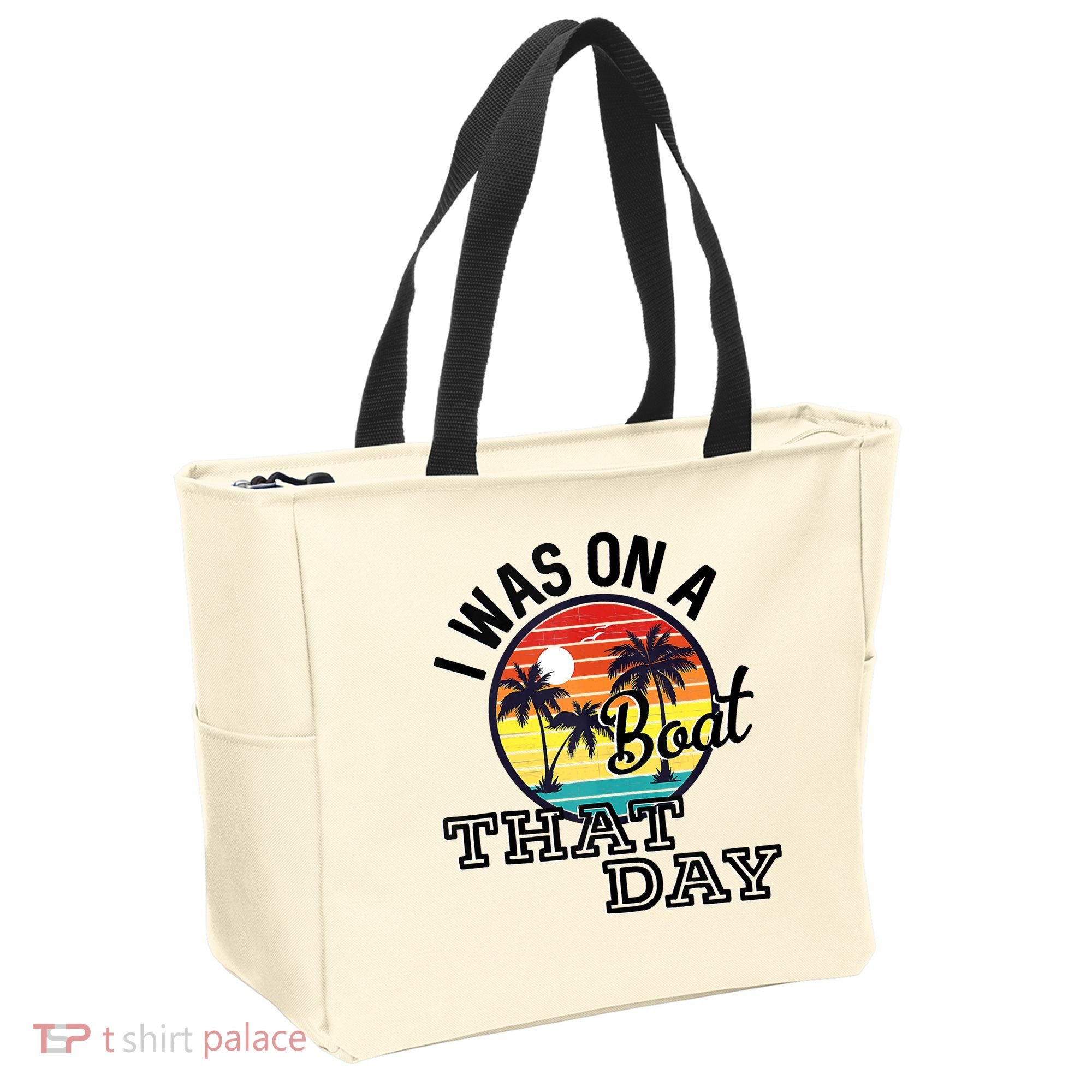 I Was On A Boat That Day Country Music Lyrics Tote Bag