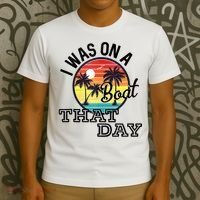 I Was On A Boat That Day Country Music Lyrics T-Shirt thumb 3