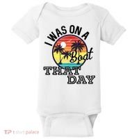 I Was On A Boat That Day Country Music Lyrics Baby Bodysuit thumb 0