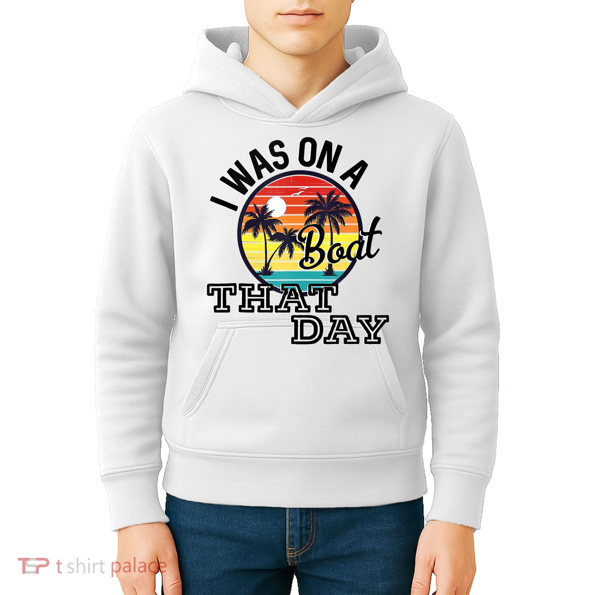 I Was On A Boat That Day Country Music Lyrics Kids Hoodie