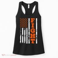 I Wear Orange Fight Kidney Cancer Awareness American Flag Women's Tank Top thumb 0