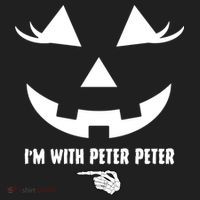 I'm With Peter Peter Skeleton Hand Pointing Matching Halloween Women's Sweatshirt thumb 2