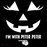 I'm With Peter Peter Skeleton Hand Pointing Matching Halloween Women's Hoodie thumb 2