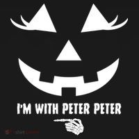 I'm With Peter Peter Skeleton Hand Pointing Matching Halloween Women's Long Sleeve Shirt thumb 2