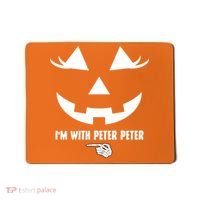 I'm With Peter Peter Skeleton Hand Pointing Matching Halloween Mousepad thumb 0