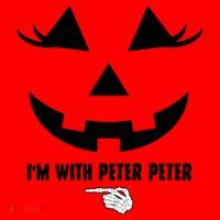 I'm With Peter Peter Skeleton Hand Pointing Matching Halloween Santa Hat thumb 1