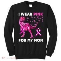 I Wear Pink For My Mom Dinosaur Breast Cancer Awareness Sweatshirt thumb 0