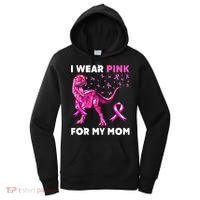 I Wear Pink For My Mom Dinosaur Breast Cancer Awareness Women's Hoodie thumb 0