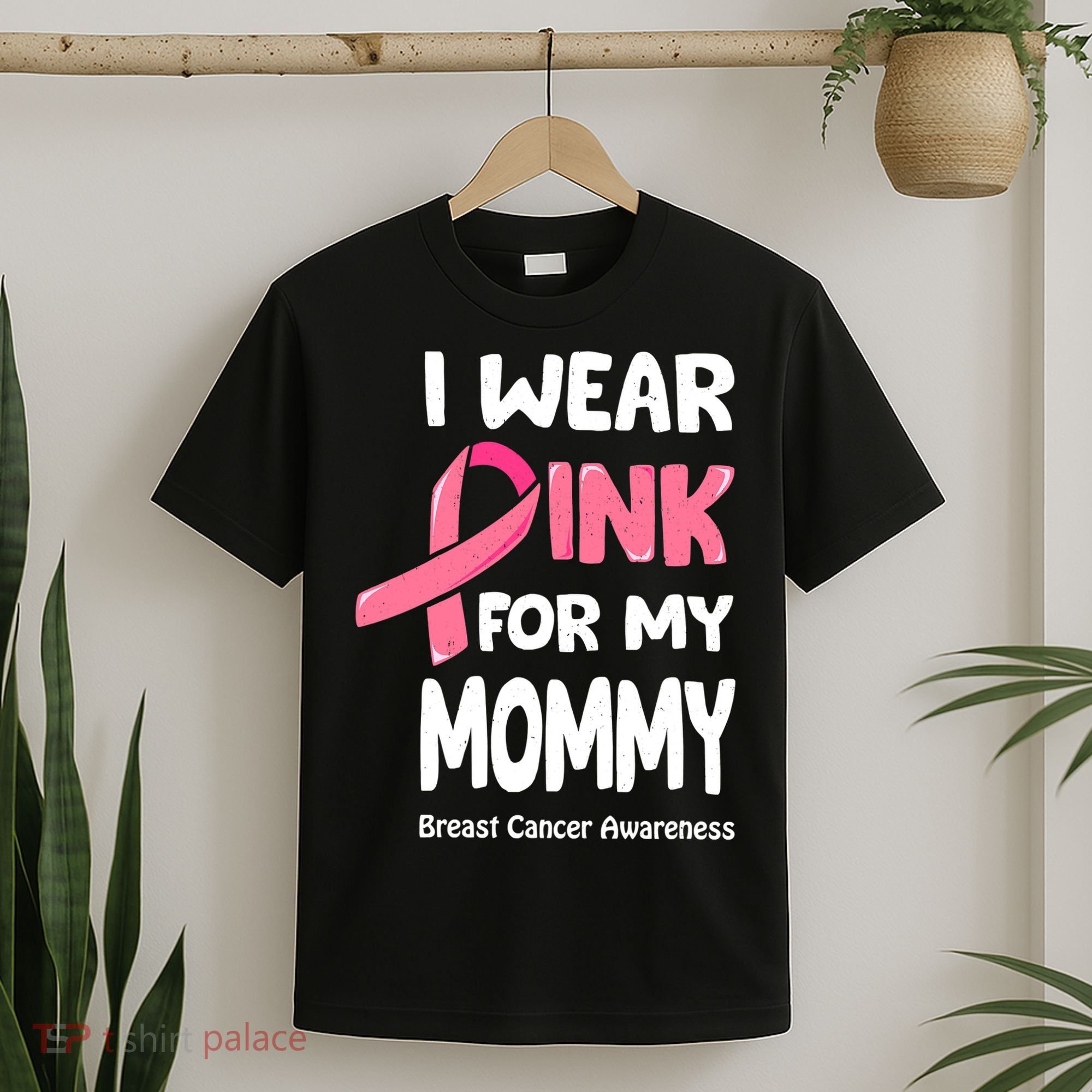 I Wear Pink For My Mommy Breast Cancer Mommy T-Shirt