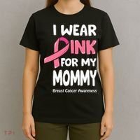I Wear Pink For My Mommy Breast Cancer Mommy T-Shirt thumb 4