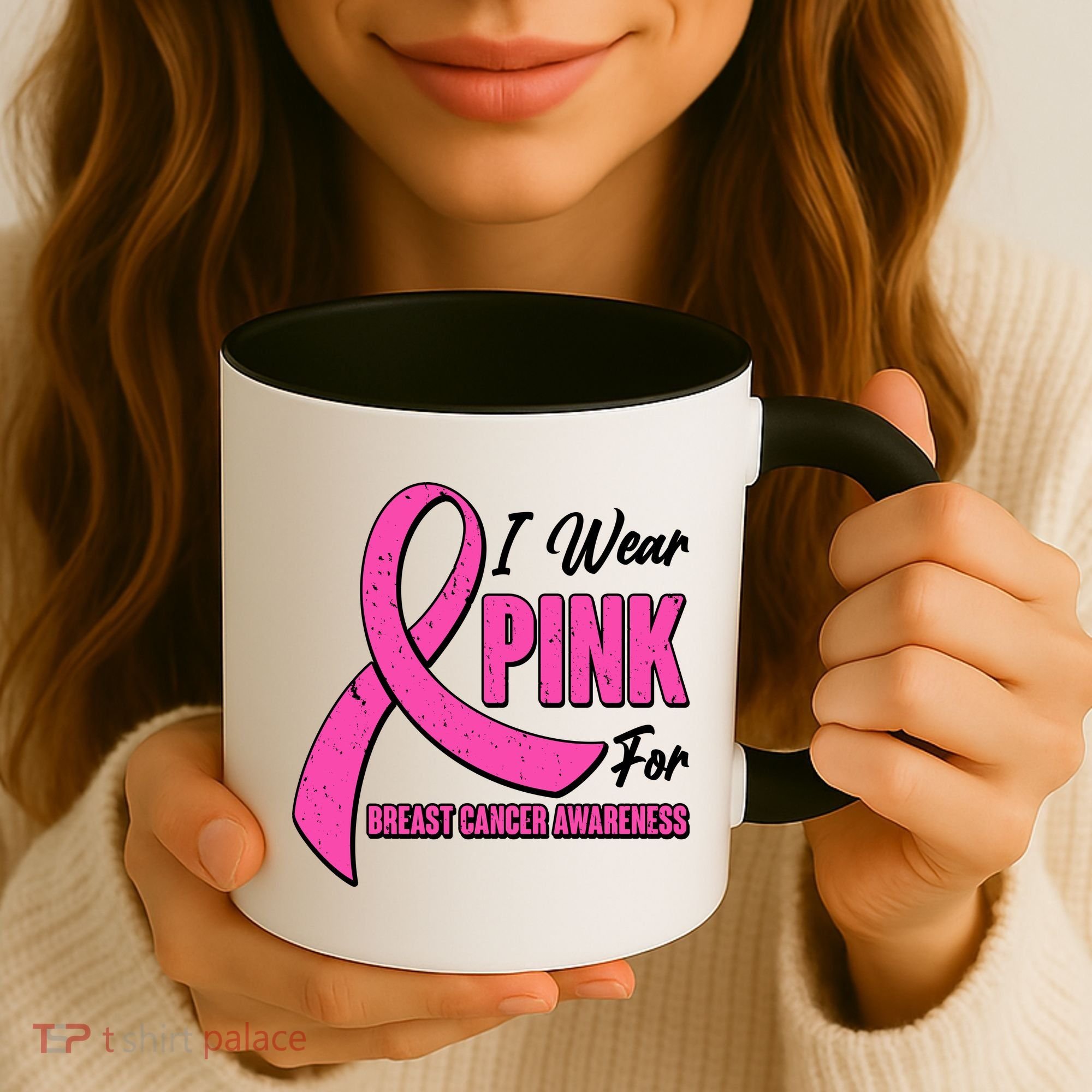 I Wear Pink For Breast Cancer Awareness Coffee Mug
