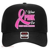 I Wear Pink For Breast Cancer Awareness Hat thumb 0