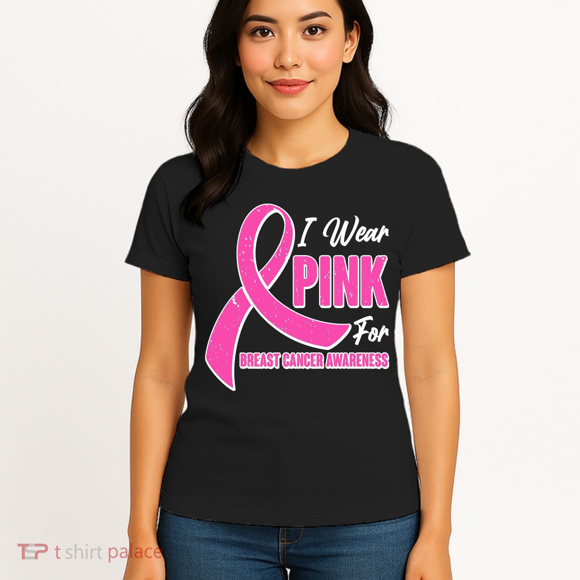 I Wear Pink For Breast Cancer Awareness Women's T-Shirt