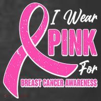 I Wear Pink For Breast Cancer Awareness Women's Hoodie thumb 2
