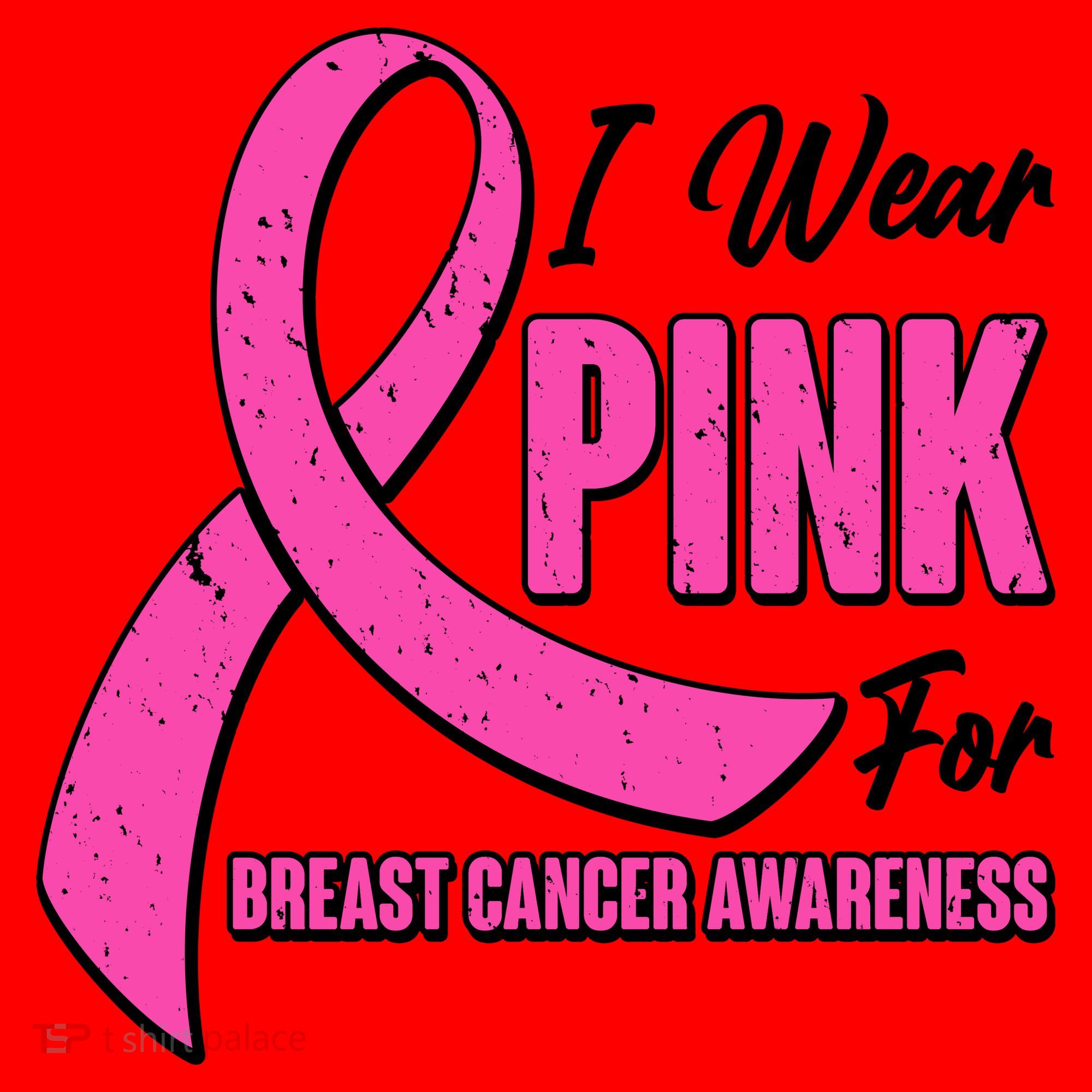 I Wear Pink For Breast Cancer Awareness Santa Hat