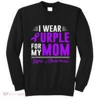 I Wear Purple For My Mom Lupus Awareness Month Sweatshirt thumb 0