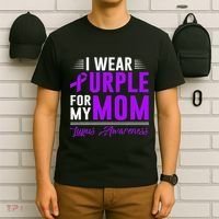 I Wear Purple For My Mom Lupus Awareness Month T-Shirt thumb 6