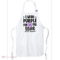 I Wear Purple For My Sister Epilepsy Awareness Apron thumb 0