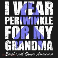 I Wear Periwinkle For My Grandma Esophageal Cancer Awareness T-Shirt thumb 7