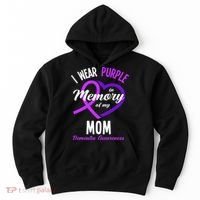 I Wear Purple In Memory For My Mom Dementia Awareness Hoodie thumb 0