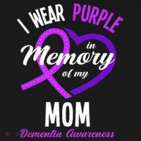 I Wear Purple In Memory For My Mom Dementia Awareness Women's Tank Top thumb 5