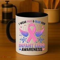 I Wear Pink And Blue For Infant Loss Awareness Coffee Mug thumb 4
