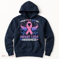 I Wear Pink And Blue For Infant Loss Awareness Hoodie thumb 0