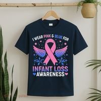 I Wear Pink And Blue For Infant Loss Awareness T-Shirt thumb 2