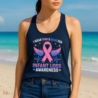 I Wear Pink And Blue For Infant Loss Awareness Women's Tank Top thumb 2