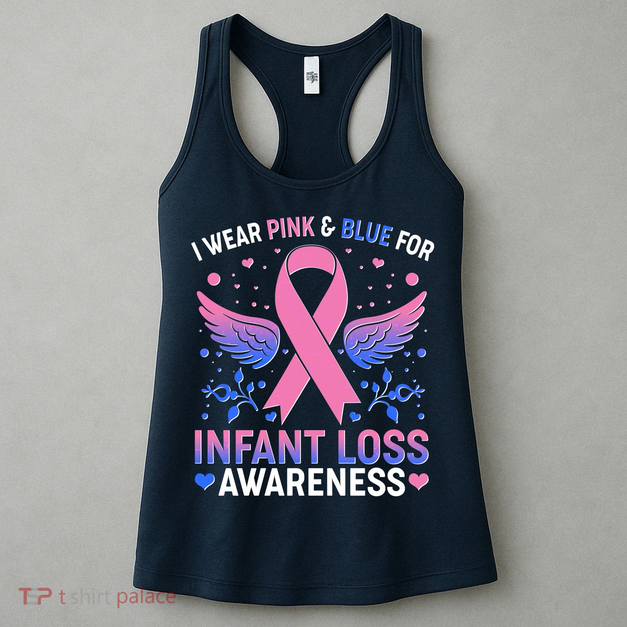 I Wear Pink And Blue For Infant Loss Awareness Women's Tank Top
