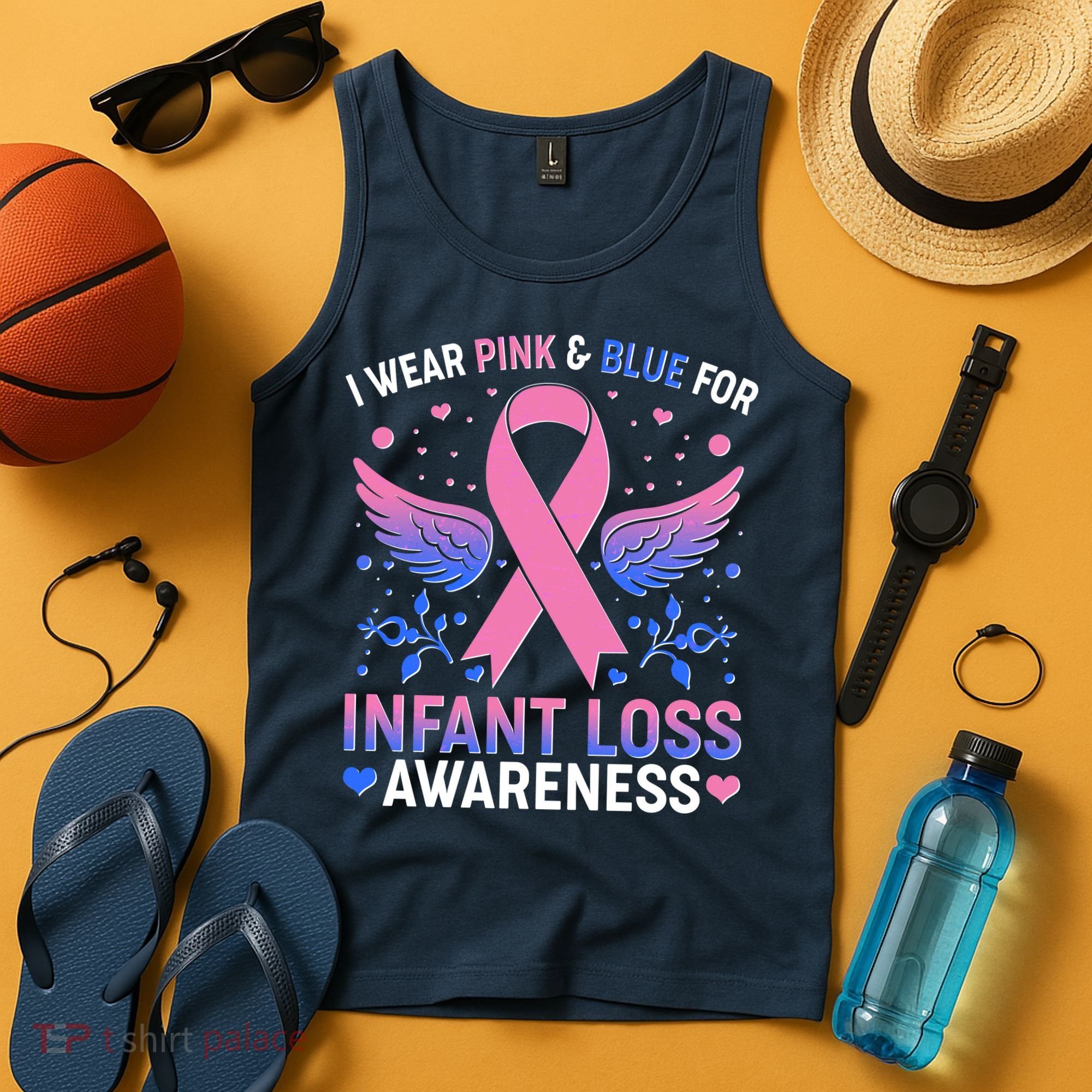 I Wear Pink And Blue For Infant Loss Awareness Tank Top