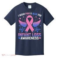 I Wear Pink And Blue For Infant Loss Awareness Kids T-Shirt thumb 0