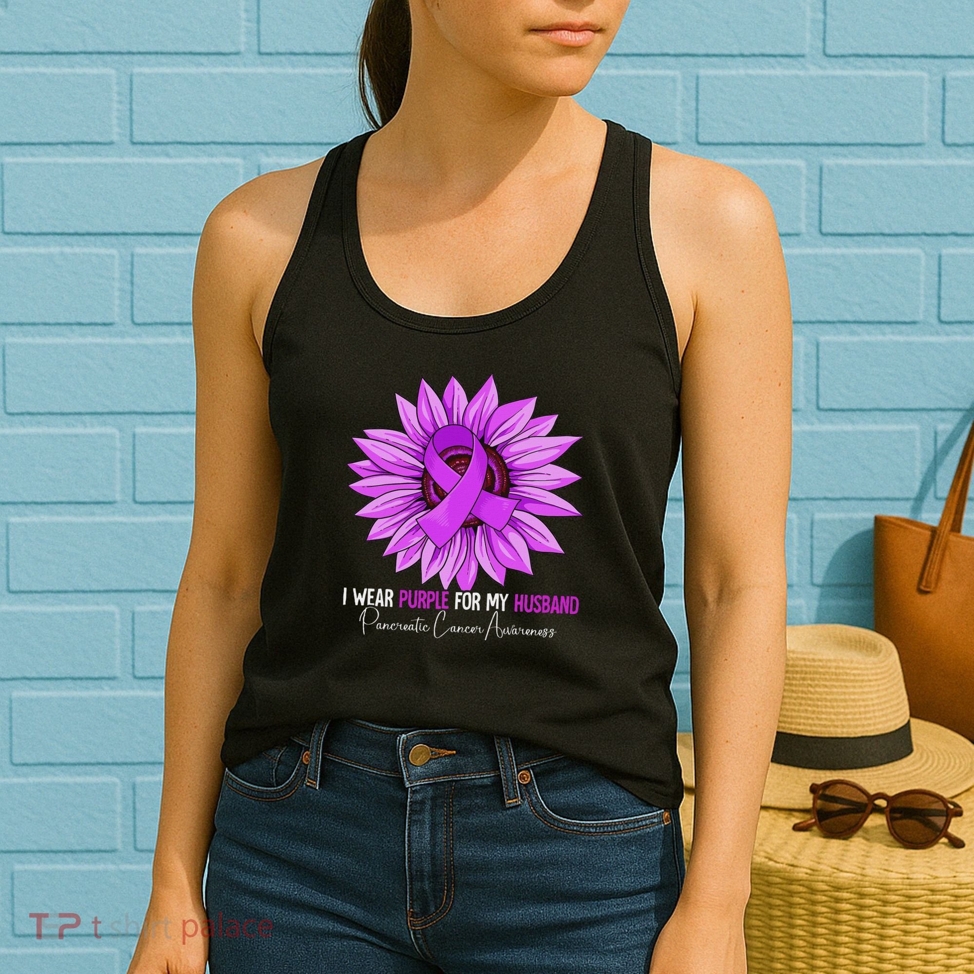 I Wear Purple In Memory Of My Brother Overdose Awareness Women's Tank Top