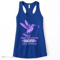 I Wear Purple For My Daughter Hummingbird Lupus Awareness Gift Women's Tank Top thumb 0