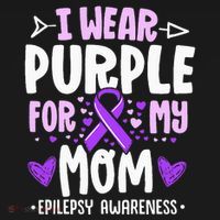 I Wear Purple For My Mom Mother Epilepsy Awareness Month Women's Tank Top thumb 5