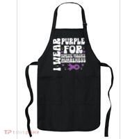 I Wear Purple Domestic Violence Awareness Apron thumb 0