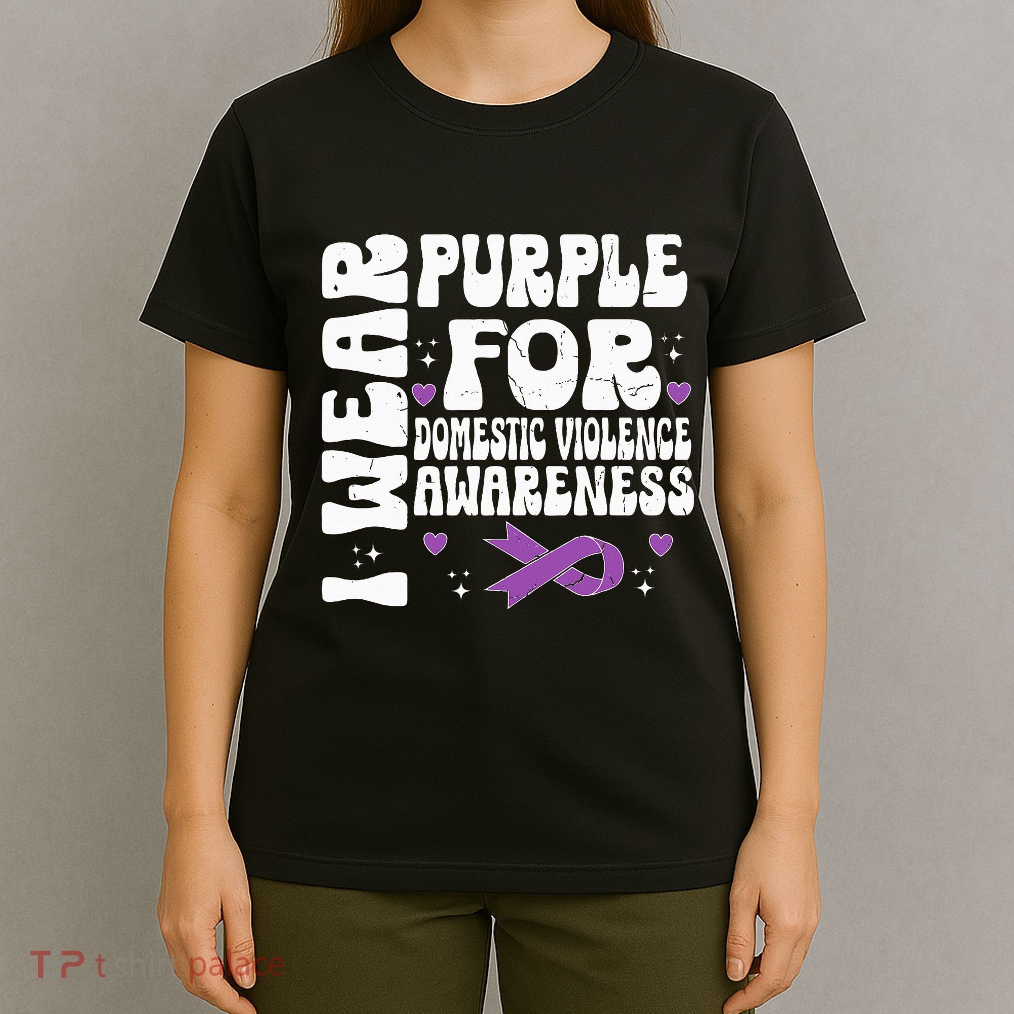 I Wear Purple Domestic Violence Awareness T-Shirt
