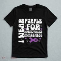 I Wear Purple Domestic Violence Awareness T-Shirt thumb 5