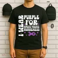 I Wear Purple Domestic Violence Awareness T-Shirt thumb 6