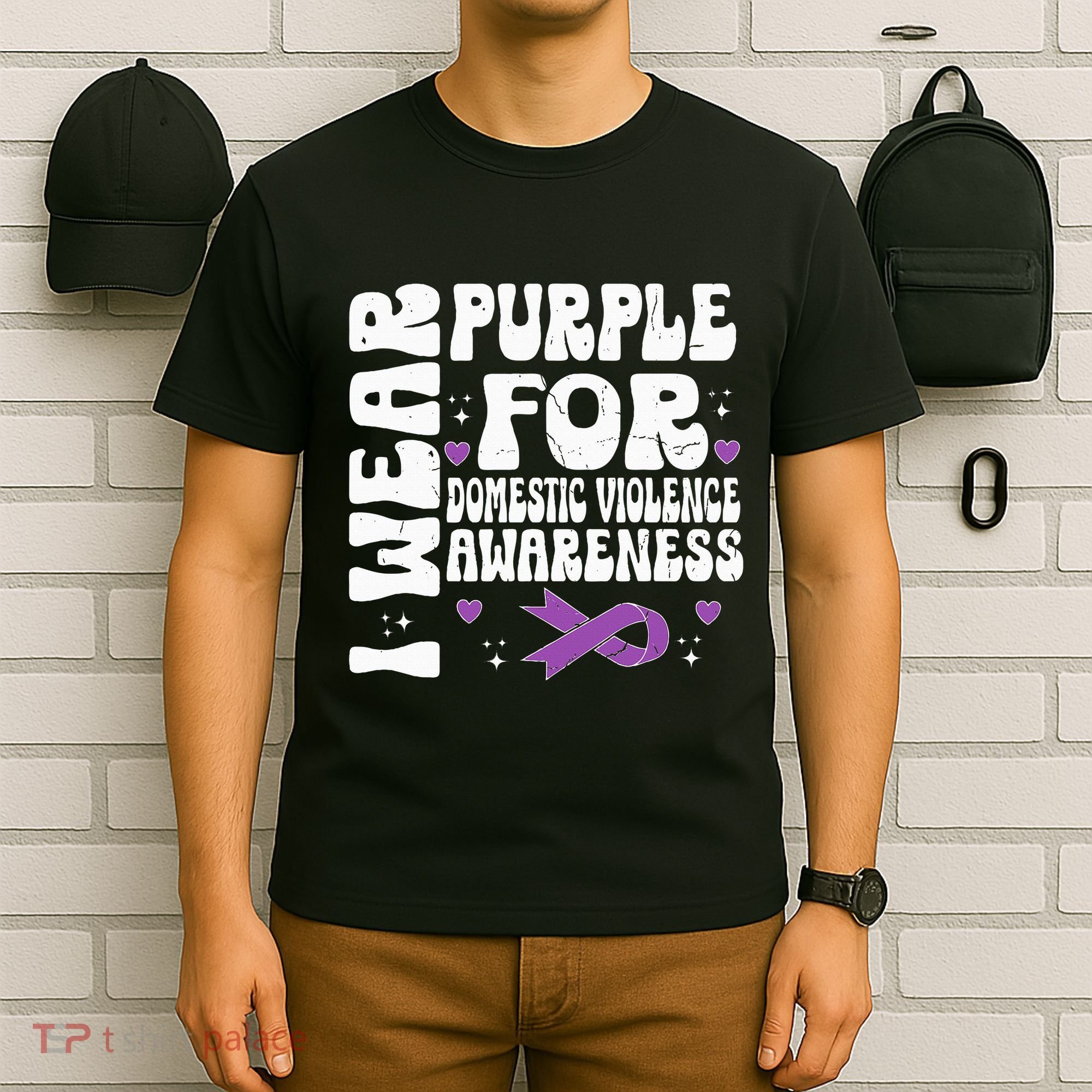 I Wear Purple Domestic Violence Awareness T-Shirt